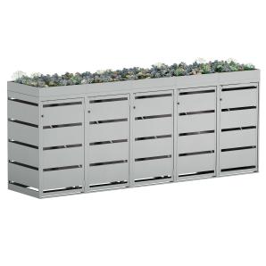 Affaldsspandsskjuler Egon til 5 stk. 120 liters spande