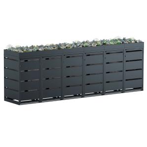 Affaldscontainer Egon til 6 stk. 120 liters beholdere