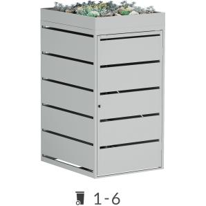 Affaldsbox Edgar med plantetag - 240 liter